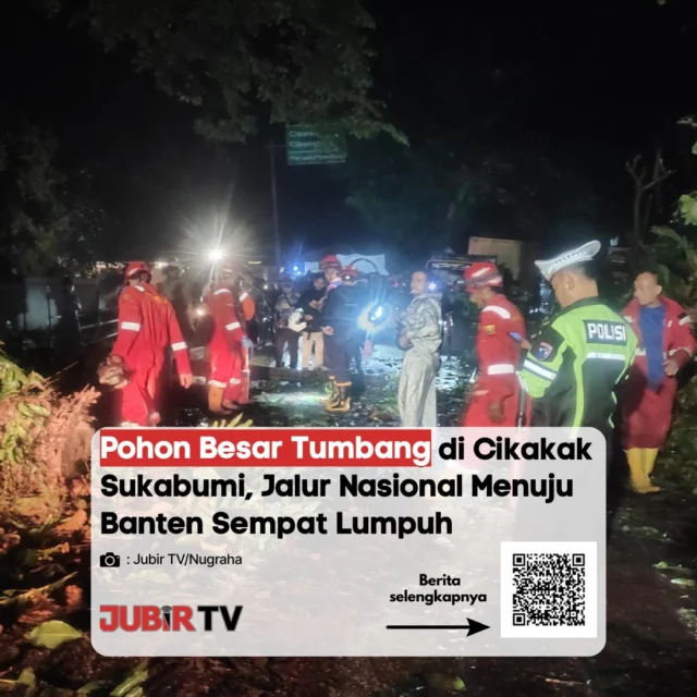Awas Macet! Pohon Besar Tumbang di Cikakak Sempat Lumpuhkan Jalur Sukabumi - Banten 🌳⚠️

Akses jalan nasional yang menghubungkan Sukabumi menuju Banten sempat lumpuh total akibat adanya pohon besar yang tumbang di wilayah Cikakak. Petugas gabungan langsung dikerahkan ke lokasi untuk mengevakuasi material pohon agar arus lalu lintas bisa kembali normal. Pengendara diimbau untuk selalu waspada, terutama saat berkendara di tengah cuaca ekstrem.

Bagi rekan-rekan yang sedang melintas atau berada di sekitar lokasi, bagaimana kondisi arus lalu lintas saat ini? Tulis pantauan langsung kalian di kolom komentar! 👇

📌 𝐈𝐧𝐟𝐨 𝐥𝐞𝐧𝐠𝐤𝐚𝐩𝐧𝐲𝐚 𝐜𝐞𝐤 𝐝𝐢 𝐬𝐭𝐨𝐫𝐲 & 𝐬𝐨𝐫𝐨𝐭𝐚𝐧

#jubirtv #jubirtvnewscom #pohontumbang #cikakak #sukabumi #beritasukabumi #kabupatensukabumi #infosukabumi #jalurnasional #infomacet #bpbdsukabumi