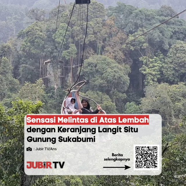 Uji Adrenalin! Rasakan Sensasi Meluncur di Atas Lembah Lewat Keranjang Langit Situ Gunung 🧺🌲

Menikmati keindahan alam Situ Gunung kini makin seru lewat wahana ikonik Keranjang Langit. Pengunjung akan diajak meluncur di atas lembah hijau yang asri menggunakan kursi rotan gantung yang aman. Selain memicu adrenalin, wahana ini menyuguhkan pemandangan alam Taman Nasional Gunung Gede Pangrango yang luar biasa eksotis.

Siapa nih yang sudah pernah nyobain wahana ini, atau baru masuk bucket list liburan kalian? Tag teman atau pasangan yang ingin kamu ajak ke sini! 👇

📌 𝐈𝐧𝐟𝐨 𝐥𝐞𝐧𝐠𝐤𝐚𝐩𝐧𝐲𝐚 𝐜𝐞𝐤 𝐝𝐢 𝐬𝐭𝐨𝐫𝐲 & 𝐬𝐨𝐫𝐨𝐭𝐚𝐧

#jubirtv #jubirtvnewscom #situgunung #keranjanglangit #wisatasukabumi #sukabumi #exploresukabumi #beritasukabumi #pariwisatasukabumi #infosukabumi #kadudampit