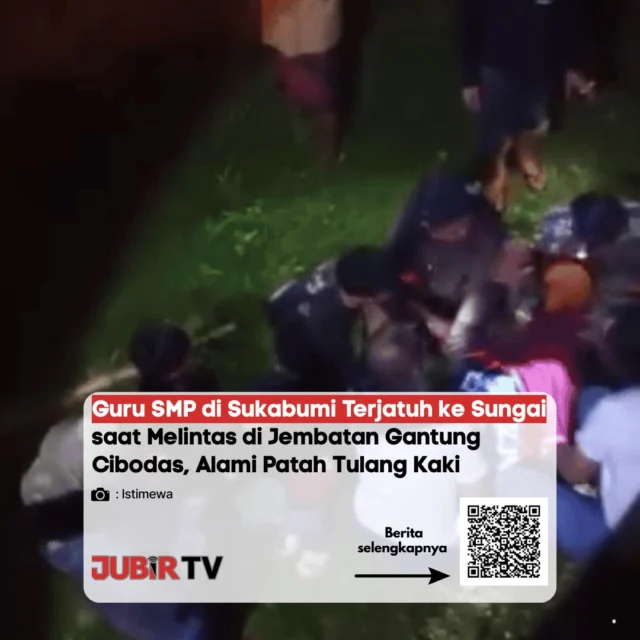 Innalillahi! Melintas di Jembatan Gantung Cibodas, Guru SMP di Sukabumi Terjatuh ke Sungai 🚷💔

Kabar duka datang dari seorang guru SMP di Sukabumi yang dilaporkan terjatuh ke sungai saat melintasi Jembatan Gantung Cibodas. Akibat insiden tersebut, korban mengalami luka patah tulang pada bagian kaki dan langsung dievakuasi untuk mendapatkan penanganan medis. Kejadian ini menjadi sorotan terkait pentingnya kelayakan dan keamanan infrastruktur jembatan penyeberangan warga.

Mari kita doakan semoga beliau segera diberikan kesembuhan dan pulih seperti sedia kala. Bagi warga yang sering melintas, bagaimana kondisi akses jembatan gantung di wilayah kalian saat ini? Tulis di kolom komentar! 👇

📌 𝐈𝐧𝐟𝐨 𝐥𝐞𝐧𝐠𝐤𝐚𝐩𝐧𝐲𝐚 𝐜𝐞𝐤 𝐝𝐢 𝐬𝐭𝐨𝐫𝐲 & 𝐬𝐨𝐫𝐨𝐭𝐚𝐧

#jubirtv #jubirtvnewscom #jembatangantung #sukabumi #beritasukabumi #kabupatensukabumi #kecelakaan #infosukabumi #infrastruktur #bpbdsukabumi