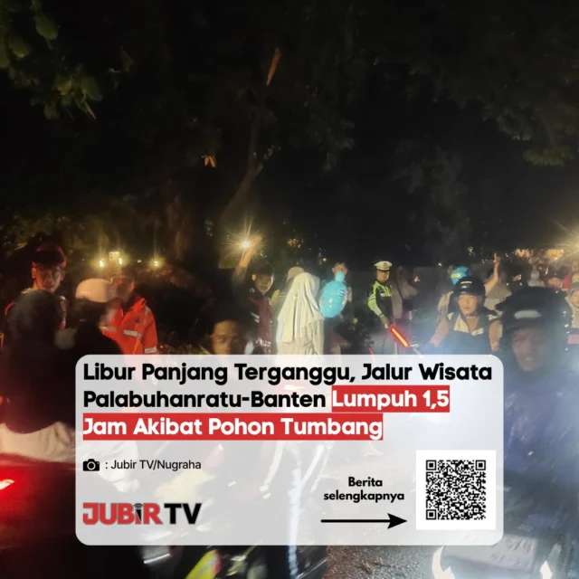Libur Panjang Terganggu! Jalur Wisata Palabuhanratu - Banten Sempat Lumpuh Belasan Jam 🚗🛑

Momen libur panjang para wisatawan terusik setelah jalur utama wisata Palabuhanratu menuju Banten mengalami kemacetan parah hingga lumpuh total. Penyebabnya adalah pohon tumbang berukuran besar yang menutup akses jalan. Petugas gabungan harus bekerja ekstra keras untuk mengevakuasi material pohon agar arus lalu lintas bisa kembali mencair.

Buat kamu yang lagi liburan atau melintas di jalur ini, gimana kondisi jalan di posisimu sekarang? Bagikan situasi terkininya di kolom komentar, yuk! Tetap sabar dan utamakan keselamatan ya. 👇

📌 𝐈𝐧𝐟𝐨 𝐥𝐞𝐧𝐠𝐤𝐚𝐩𝐧𝐲𝐚 𝐜𝐞𝐤 𝐝𝐢 𝐬𝐭𝐨𝐫𝐲 & 𝐬𝐨𝐫𝐨𝐭𝐚𝐧

#jubirtv #jubirtvnewscom #palabuhanratu #pohontumbang #sukabumi #infomacet #beritasukabumi #kabupatensukabumi #jalurwisata #liburpanjang #infosukabumi