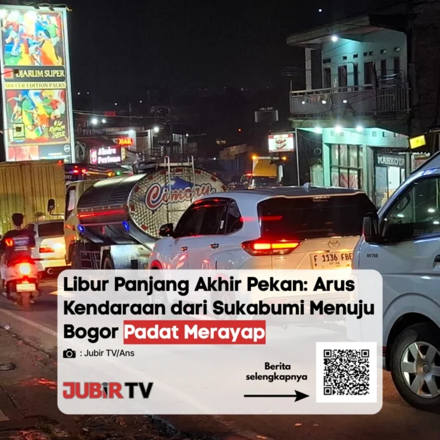 Jalur Sukabumi - Bogor Padat Merayap! Volume Kendaraan Meningkat di Momen Libur Panjang 🚗eng

Arus lalu lintas dari arah Sukabumi menuju Bogor terpantau mengalami kepadatan signifikan pada momen libur panjang akhir pekan ini. Volume kendaraan roda dua maupun roda empat yang didominasi oleh wisatawan dan pelaju terus meningkat, menyebabkan antrean di beberapa titik rawan kemacetan. Petugas kepolisian terus bersiaga di lapangan untuk mengurai kepadatan arus.

Buat kamu yang sedang melintas atau berencana melewati jalur ini, titik mana saja nih yang paling macet? Yuk, saling berbagi informasi pantauan lalu lintas terkini di kolom komentar! 👇

📌 𝐈𝐧𝐟𝐨 𝐥𝐞𝐧𝐠𝐤𝐚𝐩𝐧𝐲𝐚 𝐜𝐞𝐤 𝐝𝐢 𝐬𝐭𝐨𝐫𝐲 & 𝐬𝐨𝐫𝐨𝐭𝐚𝐧

#jubirtv #jubirtvnewscom #infomacet #sukabumibogor #sukabumi #beritasukabumi #kabupatensukabumi #liburpanjang #lalulintas #infosukabumi #jalurnasional