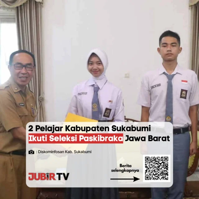 Bikin Bangga! 2 Pelajar Terbaik Kabupaten Sukabumi Siap Tarung di Seleksi Paskibraka Jawa Barat 🇮🇩✨

Prestasi gemilang kembali ditunjukkan oleh generasi muda bumi Pajampangan dan sekitarnya! Dua pelajar terpilih dari Kabupaten Sukabumi resmi melangkah untuk mengikuti tahapan seleksi calon Paskibraka tingkat Provinsi Jawa Barat. Melalui gemblengan fisik, mental, dan wawasan yang ketat, keduanya siap membawa nama baik daerah di kancah yang lebih tinggi.

Mari kita berikan dukungan dan doa terbaik agar mereka bisa lolos dan mengharumkan nama Sukabumi! Berikan ucapan penyemangat kalian di kolom komentar! 👇

📌 𝐈𝐧𝐟𝐨 𝐥𝐞𝐧𝐠𝐤𝐚𝐩𝐧𝐲𝐚 𝐜𝐞𝐤 𝐝𝐢 𝐬𝐭𝐨𝐫𝐲 & 𝐬𝐨𝐫𝐨𝐭𝐚𝐧

#jubirtv #jubirtvnewscom #paskibraka #paskibrakajabar #sukabumi #beritasukabumi #kabupatensukabumi #pelajarberprestasi #generasimuda #infosukabumi #ppisukabumi