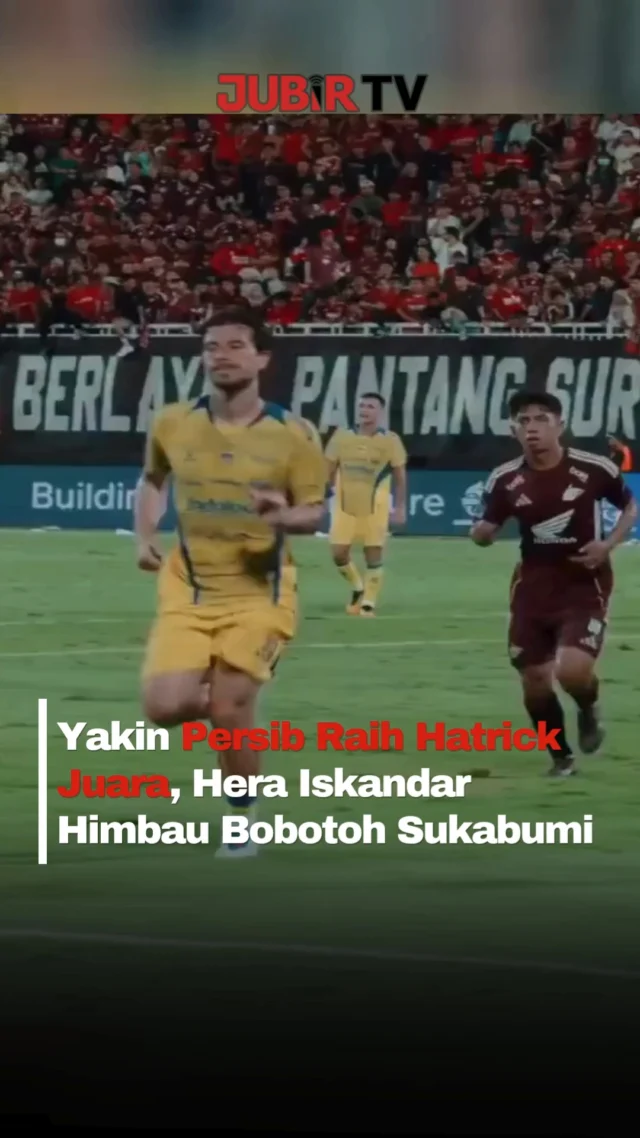 Anggota DPRD Kabupaten Sukabumi Hera Iskandar menyebut laga penentuan Persib Bandung akhir pekan nanti layak disebut sebagai “Persib Day” bagi seluruh Bobotoh.

Ia optimistis Maung Bandung mampu meraih hattrick juara Liga Indonesia. Meski begitu, Hera juga mengingatkan para suporter agar tetap menjaga keamanan dan keselamatan saat merayakan euforia kemenangan Persib.

Editor: Tino

#jubirtv #jubirtvnewscom #persib #persibday #bobotoh #maungbandung #persibjuara #ligainonesia #persibvspersijap #bandung #viralbola #jawabarat