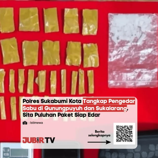Gagalkan Peredaran Narkoba, Satnarkoba Polres Sukabumi Kota Bekuk Pengedar Sabu di Dua Lokasi! 👮‍♂️🚨

Satuan Reserse Narkoba Polres Sukabumi Kota kembali berhasil mengungkap kasus peredaran gelap narkotika di dua wilayah berbeda, yakni Kecamatan Gunungpuyuh dan Kecamatan Sukalarang. Dari operasi penggerebekan tersebut, petugas sukses mengamankan terduga pengedar beserta barang bukti berupa puluhan paket sabu siap edar.

Keberhasilan ini menjadi bukti nyata komitmen aparat kepolisian dalam memberantas jaringan narkoba demi menjaga kondusifitas lingkungan. Yuk, kita bersama-sama perangi narkoba dan jaga lingkungan sekitar tetap aman. Laporkan segera ke pihak berwajib jika melihat aktivitas mencurigakan! 🚫✨

📌 𝐈𝐧𝐟𝐨 𝐥𝐞𝐧𝐠𝐤𝐚𝐩𝐧𝐲𝐚 𝐜𝐞𝐤 𝐝𝐢 𝐬𝐭𝐨𝐫𝐲 & 𝐬𝐨𝐫𝐨𝐭𝐚𝐧

#jubirtv #jubirtvnewscom #polressukabumikota #berantasnarkoba #gunungpuyuh #sukalarang #sukabumi #beritasukabumi #kabupatensukabumi #infopolisi #kotasukabumi #infosukabumi