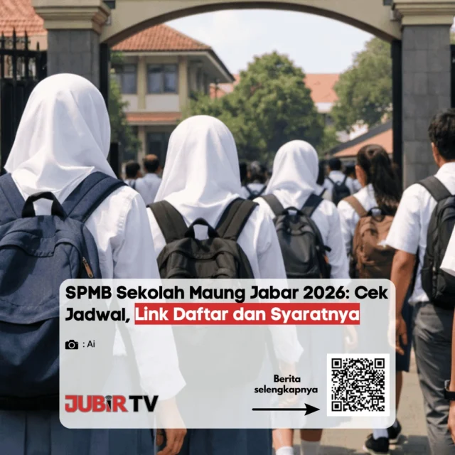 Resmi Dibuka! Cek Jadwal, Syarat, dan Link Pendaftaran SPMB Sekolah Maung Jabar 2026 🏫🐯📝

Bagi kalian yang berminat, Seleksi Penerimaan Murid Baru (SPMB) Sekolah Maung Jabar untuk tahun ajaran 2026 resmi dibuka. Pastikan untuk memeriksa seluruh persyaratan dokumen, lini masa tahapan seleksi, serta tautan pendaftaran resmi agar tidak terlewat proses administrasinya. 👇

📌 𝐈𝐧𝐟𝐨 𝐥𝐞𝐧𝐠𝐤𝐚𝐩𝐧𝐲𝐚 𝐜𝐞𝐤 𝐝𝐢 𝐬𝐭𝐨𝐫𝐲 & 𝐬𝐨𝐫𝐨𝐭𝐚𝐧

#jubirtv #jubirtvnewscom #spmb2026 #sekolahmaungjabar #pendidikanjabar #infopendaftaran #jabarjuara #beritajabar