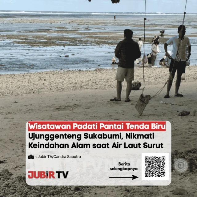 Wisatawan Padati Pantai Tenda Biru Ujunggenteng Saat Air Surut 🏖️🌊
Kawasan Pantai Tenda Biru di Ujunggenteng, Sukabumi, dipadati oleh wisatawan yang ingin menikmati keindahan alam pada akhir pekan ini. Fenomena air laut yang surut menjadi daya tarik tersendiri, memungkinkan para pengunjung untuk menjelajahi area pantai dengan lebih leluasa. Suasana liburan tampak meriah dengan warga yang memanfaatkan momen air surut untuk bersantai dan menikmati pemandangan pesisir yang menawan.

📌 𝐈𝐧𝐟𝐨 𝐥𝐞𝐧𝐠𝐤𝐚𝐩𝐧𝐲𝐚 𝐜𝐞𝐤 𝐝𝐢 𝐬𝐭𝐨𝐫𝐲 & 𝐬𝐨𝐫𝐨𝐭𝐚𝐧

#jubirtv #jubirtvnewscom #sukabumi #ujunggenteng #pantaitendabiru #wisatasukabumi #liburanakhirmedan #pesonaindonesia #infowisata