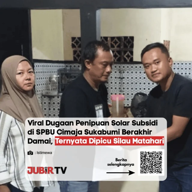 Viral Dugaan Penipuan Solar di SPBU Cimaja Berakhir Damai, Ternyata Karena Silau Matahari ⛽☀️
Kehebohan sempat terjadi di media sosial terkait dugaan penipuan solar subsidi di salah satu SPBU wilayah Cimaja, Sukabumi. Setelah dilakukan klarifikasi, pihak terkait akhirnya sepakat menempuh jalur damai. Usut punya usut, insiden tersebut dipicu oleh kesalahpahaman akibat silau cahaya matahari yang mengganggu pandangan saat pengisian bahan bakar. Kasus ini pun dinyatakan selesai dengan kesepakatan kekeluargaan.

📌 𝐈𝐧𝐟𝐨 𝐥𝐞𝐧𝐠𝐤𝐚𝐩𝐧𝐲𝐚 𝐜𝐞𝐤 𝐝𝐢 𝐬𝐭𝐨𝐫𝐲 & 𝐬𝐨𝐫𝐨𝐭𝐚𝐧

#jubirtv #jubirtvnewscom #sukabumi #spbucimaja #beritaviral #infocegatansukabumi #klarifikasi #infosukabumi #cimaja