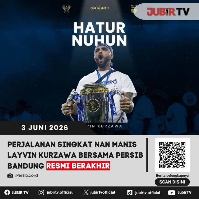Perjalanan karier Layvin Kurzawa bersama Persib Bandung secara resmi telah berakhir. Meskipun durasi kebersamaannya dengan tim berjuluk Maung Bandung terbilang singkat, kehadiran bek asal Prancis tersebut memberikan warna tersendiri bagi lini pertahanan Persib. Pihak klub menyampaikan apresiasi atas profesionalisme dan kontribusi yang telah diberikan Kurzawa selama berseragam biru. Kini, kedua belah pihak sepakat untuk tidak melanjutkan kerja sama, membuka jalan bagi Kurzawa untuk memulai petualangan baru di karier sepak bolanya.

📌 𝐈𝐧𝐟𝐨 𝐥𝐞𝐧𝐠𝐤𝐚𝐩𝐧𝐲𝐚 𝐜𝐞𝐤 𝐝𝐢 𝐬𝐭𝐨𝐫𝐲 & 𝐬𝐨𝐫𝐨𝐭𝐚𝐧

#jubirtv #jubirtvnewscom #persib #persibbandung #layvinkurzawa #liga1 #maungbandung #transferbola #beritaolahraga #sepakbola