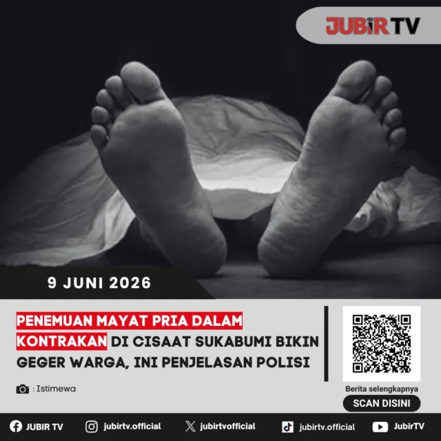 Penemuan Mayat Pria dalam Kontrakan di Cisaat Sukabumi Bikin Geger Warga 🚔⚠️

Warga di wilayah Cisaat, Kabupaten Sukabumi, dikejutkan dengan penemuan sesosok mayat pria di dalam sebuah rumah kontrakan. Polisi yang menerima laporan segera mendatangi lokasi kejadian untuk melakukan olah Tempat Kejadian Perkara (TKP) dan mengevakuasi jenazah. Hingga saat ini, pihak kepolisian masih melakukan penyelidikan mendalam, termasuk meminta keterangan dari sejumlah saksi dan warga sekitar, guna memastikan penyebab pasti kematian korban. Masyarakat diimbau untuk tetap tenang dan menunggu hasil pemeriksaan resmi dari pihak berwenang.

📌 𝐈𝐧𝐟𝐨 𝐥𝐞𝐧𝐠𝐤𝐚𝐩𝐧𝐲𝐚 𝐜𝐞𝐤 𝐝𝐢 𝐬𝐭𝐨𝐫𝐲 & 𝐬𝐨𝐫𝐨𝐭𝐚𝐧

#jubirtv #jubirtvnewscom #cisaat #sukabumi #penemuanmayat #infokriminal #polisi #beritaterkini #infosukabumi