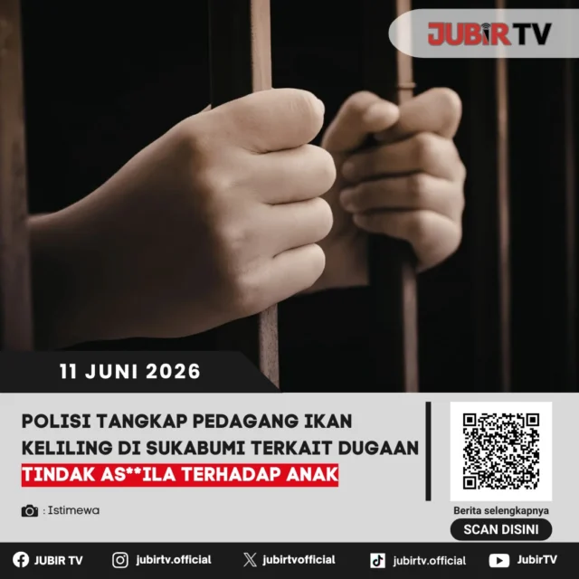 Polres Sukabumi menangkap seorang pedagang ikan keliling terkait dugaan tindak as**ila terhadap anak di bawah umur. Kasus tersebut kini dalam proses penyelidikan lebih lanjut oleh aparat kepolisian untuk mengungkap fakta serta memastikan proses hukum berjalan sesuai ketentuan yang berlaku.

Pihak kepolisian mengimbau masyarakat untuk meningkatkan pengawasan terhadap anak serta tidak ragu melaporkan apabila mengetahui atau mengalami tindak kekerasan maupun p*l*cehan terhadap anak. Perlindungan terhadap anak merupakan tanggung jawab bersama.

📌 𝐈𝐧𝐟𝐨 𝐥𝐞𝐧𝐠𝐤𝐚𝐩𝐧𝐲𝐚 𝐜𝐞𝐤 𝐝𝐢 𝐬𝐭𝐨𝐫𝐲 & 𝐬𝐨𝐫𝐨𝐭𝐚𝐧

#jubirtv #jubirtvnewscom #sukabumi #polressukabumi #kasusasusila #perlindungananak #kekerasananak #beritasukabumi #jawabarat #kriminalsukabumi #infokriminal #beritaterkini