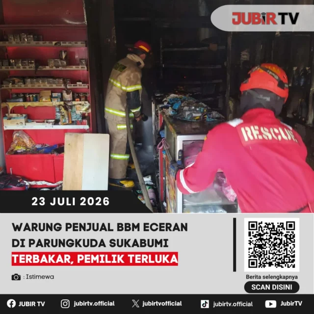 🔥 Kebakaran melanda sebuah warung penjual BBM eceran di Parungkuda, Kabupaten Sukabumi. Insiden tersebut mengakibatkan pemilik warung mengalami luka bakar dan harus mendapatkan perawatan medis. Simak kronologi lengkap serta dugaan penyebab kebakaran dalam berita berikut.

📌 𝐈𝐧𝐟𝐨 𝐥𝐞𝐧𝐠𝐤𝐚𝐩𝐧𝐲𝐚 𝐜𝐞𝐤 𝐝𝐢 𝐬𝐭𝐨𝐫𝐲 & 𝐬𝐨𝐫𝐨𝐭𝐚𝐧

#jubirtv #jubirtvnewscom #parungkuda #kabupatensukabumi #kebakaran #bbmeceran #damkar #beritasukabumi #jawabarat #peristiwa