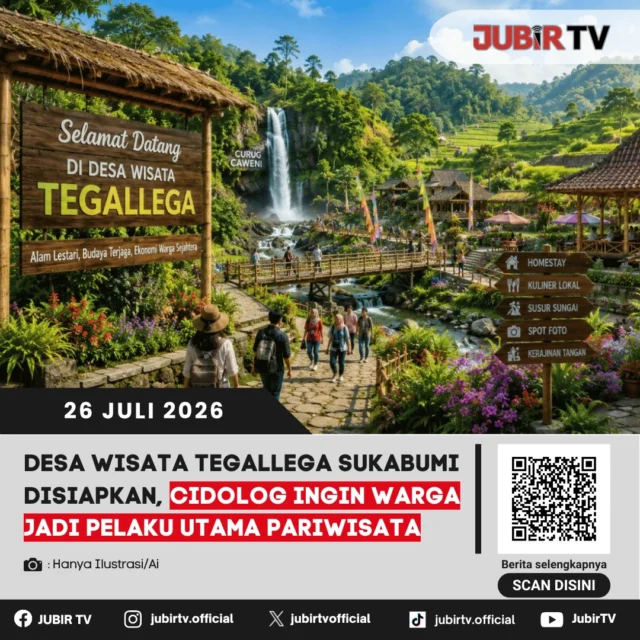 🌿 Desa Wisata Tegallega di Kecamatan Cidolog mulai dipersiapkan sebagai destinasi wisata baru di Sukabumi. Konsepnya tak hanya mengandalkan pesona alam, tetapi juga mendorong warga menjadi pelaku utama pariwisata melalui UMKM, homestay, dan pengembangan potensi lokal.

📌 𝐈𝐧𝐟𝐨 𝐥𝐞𝐧𝐠𝐤𝐚𝐩𝐧𝐲𝐚 𝐜𝐞𝐤 𝐝𝐢 𝐬𝐭𝐨𝐫𝐲 & 𝐬𝐨𝐫𝐨𝐭𝐚𝐧

#jubirtv #jubirtvnewscom #desawisata #tegallega #cidolog #kabupatensukabumi #pariwisata #umkm #wisatadesa #beritasukabumi