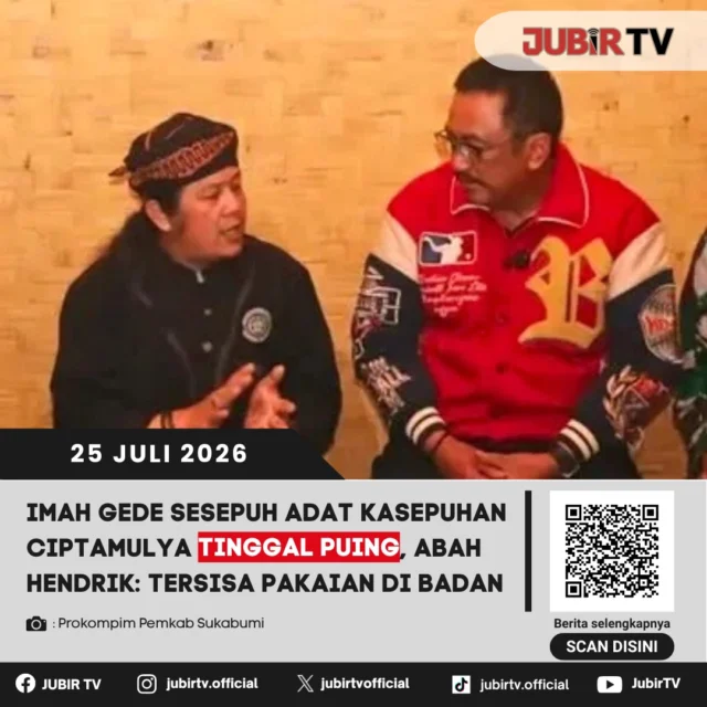 🔥 Duka mendalam menyelimuti Kasepuhan Ciptamulya. Imah Gede milik sesepuh adat, Abah Hendrik, kini hanya menyisakan puing akibat kebakaran hebat. Seluruh harta benda ikut hangus, bahkan yang tersisa hanya pakaian yang melekat di badan.

📌 𝐈𝐧𝐟𝐨 𝐥𝐞𝐧𝐠𝐤𝐚𝐩𝐧𝐲𝐚 𝐜𝐞𝐤 𝐝𝐢 𝐬𝐭𝐨𝐫𝐲 & 𝐬𝐨𝐫𝐨𝐭𝐚𝐧

#jubirtv #jubirtvnewscom #kasepuhanciptamulya #cisolok #kabupatensukabumi #kebakaran #abahhendrik #beritasukabumi #peristiwa #budaya