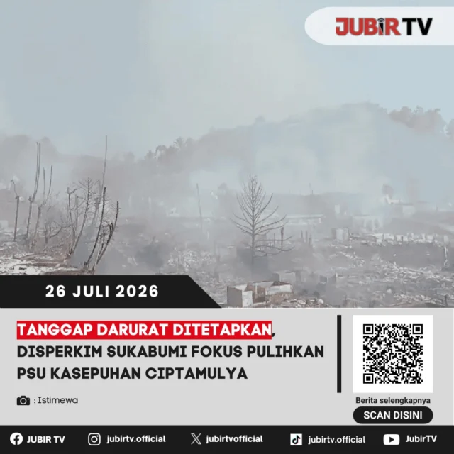 🏗️ Pascakebakaran di Kasepuhan Ciptamulya, Disperkim Kabupaten Sukabumi bergerak cepat memulihkan prasarana, sarana, dan utilitas (PSU). Langkah ini dilakukan setelah status tanggap darurat ditetapkan agar aktivitas warga dapat segera kembali normal.

📌 𝐈𝐧𝐟𝐨 𝐥𝐞𝐧𝐠𝐤𝐚𝐩𝐧𝐲𝐚 𝐜𝐞𝐤 𝐝𝐢 𝐬𝐭𝐨𝐫𝐲 & 𝐬𝐨𝐫𝐨𝐭𝐚𝐧

#jubirtv #jubirtvnewscom #disperkim #kasepuhanciptamulya #cisolok #kabupatensukabumi #tanggapdarurat #pemulihan #beritasukabumi #kebakaran