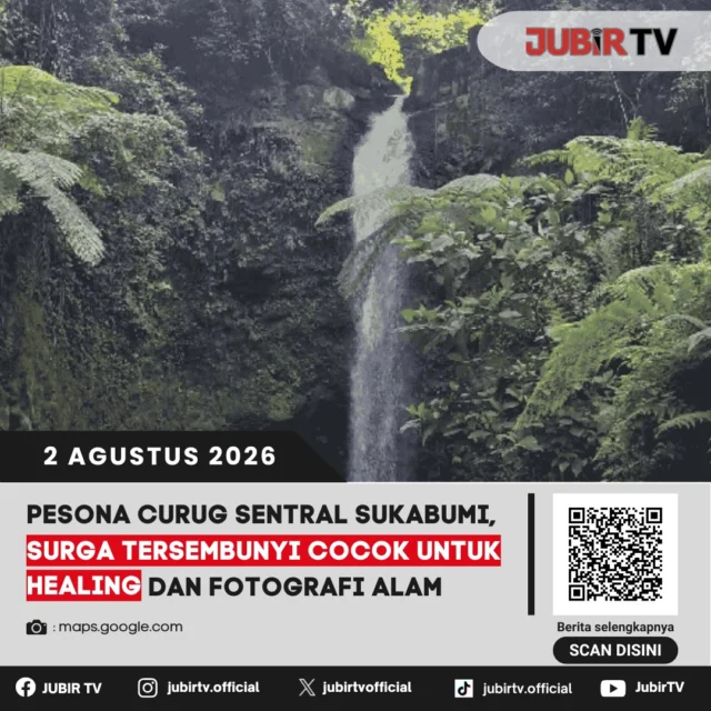 🌿 Ingin melepas penat di tengah alam? Curug Sentral di Sukabumi bisa jadi pilihan. Dikelilingi hamparan kebun teh dan udara pegunungan yang sejuk, destinasi ini menawarkan keindahan air terjun alami yang cocok untuk healing, trekking ringan, hingga berburu foto dengan latar alam yang memukau.

📌 𝐈𝐧𝐟𝐨 𝐥𝐞𝐧𝐠𝐤𝐚𝐩𝐧𝐲𝐚 𝐜𝐞𝐤 𝐝𝐢 𝐬𝐭𝐨𝐫𝐲 & 𝐬𝐨𝐫𝐨𝐭𝐚𝐧

#jubirtv #jubirtvnewscom #curugsentral #kabandungan #wisatasukabumi #healing #fotografialam #kabupatensukabumi #beritasukabumi #wisataalam