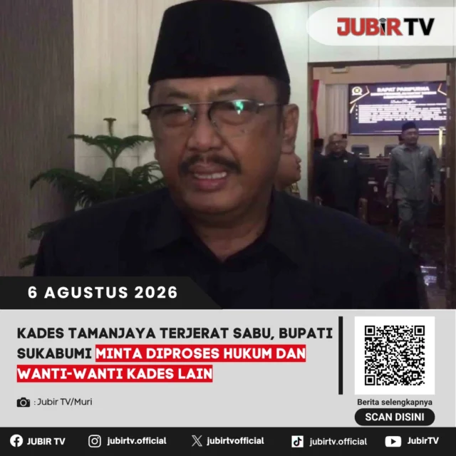 🏛️ Bupati Sukabumi Asep Japar menegaskan dugaan penyalahgunaan narkotika yang menyeret Kepala Desa Tamanjaya harus diproses sesuai ketentuan hukum yang berlaku. Ia juga mengingatkan seluruh kepala desa di Kabupaten Sukabumi agar menjauhi narkoba dan menjaga integritas sebagai pemimpin di tengah masyarakat. Pemerintah Kabupaten menyerahkan sepenuhnya penanganan perkara kepada aparat penegak hukum.

📌 𝐈𝐧𝐟𝐨 𝐥𝐞𝐧𝐠𝐤𝐚𝐩𝐧𝐲𝐚 𝐜𝐞𝐤 𝐝𝐢 𝐬𝐭𝐨𝐫𝐲 & 𝐬𝐨𝐫𝐨𝐭𝐚𝐧

#jubirtv #jubirtvnewscom #ciemas #kabupatensukabumi #beritasukabumi #asepjapar #pemerintahdesa #hukum #narkoba #jawabarat