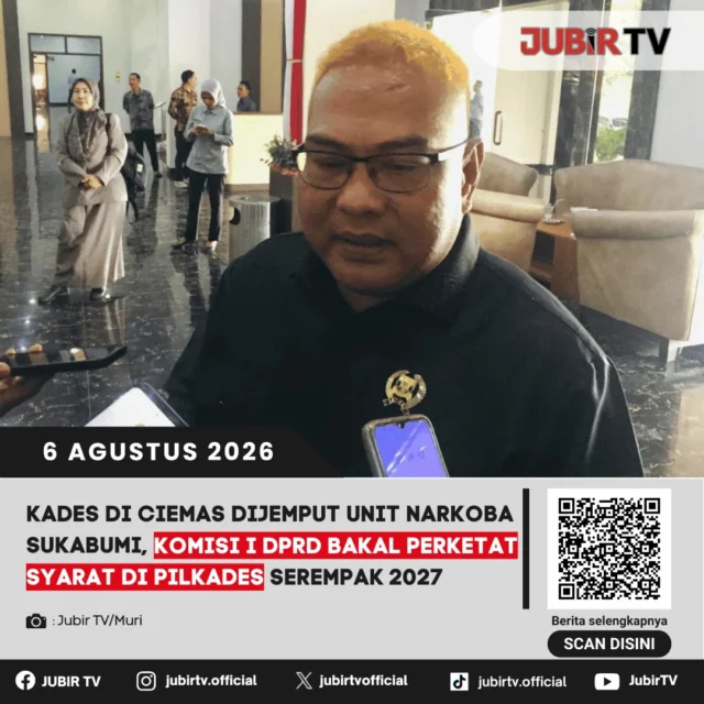 🚨 Komisi I DPRD Kabupaten Sukabumi menyoroti dugaan kasus hukum yang menyeret seorang kepala desa di Kecamatan Ciemas. Menyikapi hal tersebut, DPRD berencana memperketat persyaratan bagi bakal calon kepala desa pada Pilkades Serentak 2027, termasuk mendorong seleksi yang lebih ketat guna memastikan integritas dan kualitas calon pemimpin desa. Proses hukum terhadap kasus yang sedang ditangani aparat tetap dihormati sesuai ketentuan yang berlaku.

📌 𝐈𝐧𝐟𝐨 𝐥𝐞𝐧𝐠𝐤𝐚𝐩𝐧𝐲𝐚 𝐜𝐞𝐤 𝐝𝐢 𝐬𝐭𝐨𝐫𝐲 & 𝐬𝐨𝐫𝐨𝐭𝐚𝐧

#jubirtv #jubirtvnewscom #ciemas #pilkades2027 #dprdsukabumi #kabupatensukabumi #beritasukabumi #hukum #pemerintahdesa #jawabarat