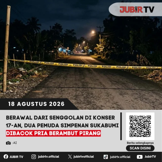 🔪 Berawal dari senggolan di konser 17-an, dua pemuda di Simpenan Sukabumi dibacok.

Dua pemuda menjadi korban pembacokan setelah diduga terlibat cekcok dengan seorang pria berambut pirang saat konser perayaan HUT ke-81 RI di Simpenan.

Bagaimana kronologi kejadian dan kondisi kedua korban?

📌 𝐈𝐧𝐟𝐨 𝐥𝐞𝐧𝐠𝐤𝐚𝐩𝐧𝐲𝐚 𝐜𝐞𝐤 𝐝𝐢 𝐬𝐭𝐨𝐫𝐲 & 𝐬𝐨𝐫𝐨𝐭𝐚𝐧

#jubirtv #jubirtvnewscom #simpenan #sukabumi #pembacokan #kriminal #konser17an #hutri81 #kejahatan #beritasukabumi #kabupatensukabumi