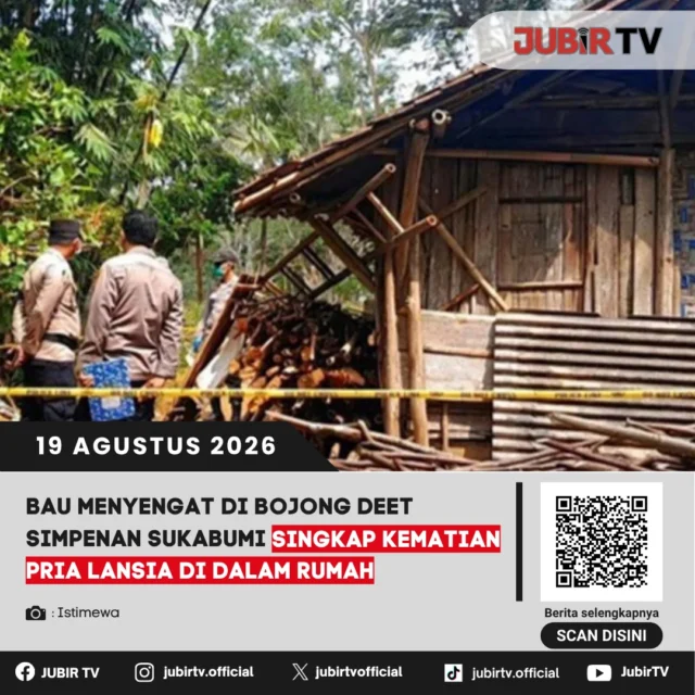 😔 Bau menyengat di Bojong Deet Simpenan ungkap kematian pria lansia di dalam rumah.

Bau menyengat dari sebuah rumah di Kampung Bojong Deet, Desa Kertajaya, Kecamatan Simpenan, mengundang perhatian warga hingga akhirnya seorang pria lanjut usia ditemukan meninggal dunia di dalam rumah. 

Bagaimana awal mula warga menemukan korban?

📌 𝐈𝐧𝐟𝐨 𝐥𝐞𝐧𝐠𝐤𝐚𝐩𝐧𝐲𝐚 𝐜𝐞𝐤 𝐝𝐢 𝐬𝐭𝐨𝐫𝐲 & 𝐬𝐨𝐫𝐨𝐭𝐚𝐧

#jubirtv #jubirtvnewscom #simpenan #sukabumi #bojongdeet #orangmeninggal #peristiwa #kabarsukabumi #beritasukabumi #kabupatensukabumi