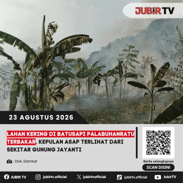 🔥 Lahan kering di Batusapi Palabuhanratu terbakar, kepulan asap terlihat dari sekitar Gunung Jayanti.

Kebakaran melanda lahan kering di wilayah Batusapi, Palabuhanratu. Kepulan asap dari lokasi bahkan terlihat dari kawasan sekitar Gunung Jayanti.

Bagaimana proses penanganan kebakaran tersebut?

📌 𝐈𝐧𝐟𝐨 𝐥𝐞𝐧𝐠𝐤𝐚𝐩𝐧𝐲𝐚 𝐜𝐞𝐤 𝐝𝐢 𝐬𝐭𝐨𝐫𝐲 & 𝐬𝐨𝐫𝐨𝐭𝐚𝐧

#jubirtv #jubirtvnewscom #palabuhanratu #batusapi #sukabumi #kebakaranlahan #kebakaran #gunungjayanti #damkar #beritasukabumi