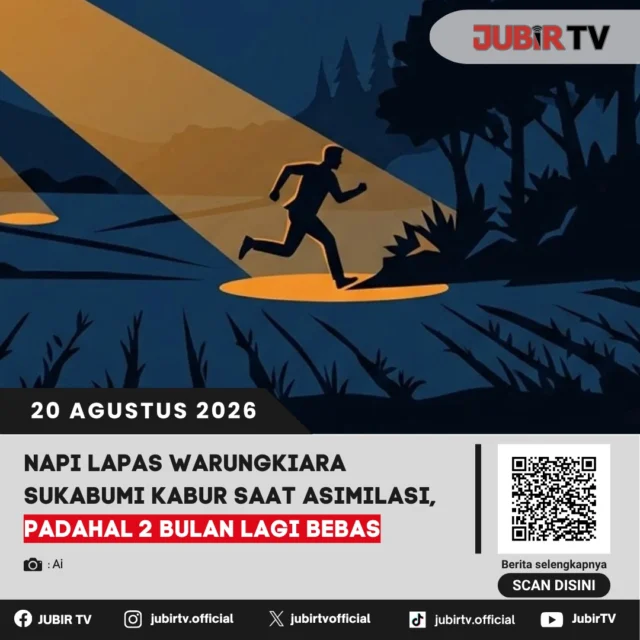 🚨 Napi Lapas Warungkiara Sukabumi kabur saat asimilasi, 2 bulan lagi bebas.

Seorang narapidana Lapas Kelas IIA Warungkiara dilaporkan kabur saat menjalani program asimilasi, padahal masa pidananya disebut tinggal sekitar dua bulan lagi.

Bagaimana kronologi kaburnya napi tersebut?

📌 𝐈𝐧𝐟𝐨 𝐥𝐞𝐧𝐠𝐤𝐚𝐩𝐧𝐲𝐚 𝐜𝐞𝐤 𝐝𝐢 𝐬𝐭𝐨𝐫𝐲 & 𝐬𝐨𝐫𝐨𝐭𝐚𝐧

#jubirtv #jubirtvnewscom #warungkiara #sukabumi #lapaswarungkiara #napi #asimilasi #kriminal #beritasukabumi