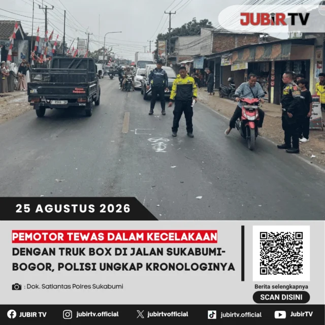🚨 Pemotor tewas dalam kecelakaan dengan truk box di Jalan Sukabumi-Bogor.

Kecelakaan maut terjadi di ruas Jalan Sukabumi-Bogor dan melibatkan sepeda motor dengan sebuah truk box. Polisi telah mengungkap kronologi kejadian yang menyebabkan pengendara motor meninggal dunia.

Bagaimana kronologi kecelakaannya?

📌 𝐈𝐧𝐟𝐨 𝐥𝐞𝐧𝐠𝐤𝐚𝐩𝐧𝐲𝐚 𝐜𝐞𝐤 𝐝𝐢 𝐬𝐭𝐨𝐫𝐲 & 𝐬𝐨𝐫𝐨𝐭𝐚𝐧

#jubirtv #jubirtvnewscom #sukabumi #kecelakaan #kecelakaanmaut #lakalantas #jalansukabumibogor #polisi #beritasukabumi