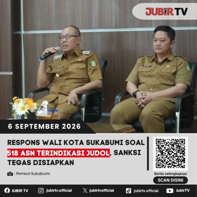 ⚠️ Respons Wali Kota Sukabumi soal 518 ASN Terindikasi Judol

Wali Kota Sukabumi Ayep Zaki menegaskan akan mengambil tindakan tegas terhadap ASN yang terbukti terlibat judi online. Pemkot saat ini masih menunggu hasil klarifikasi dan pemeriksaan Inspektorat.

📌 𝐈𝐧𝐟𝐨 𝐥𝐞𝐧𝐠𝐤𝐚𝐩𝐧𝐲𝐚 𝐜𝐞𝐤 𝐝𝐢 𝐬𝐭𝐨𝐫𝐲 & 𝐬𝐨𝐫𝐨𝐭𝐚𝐧

#jubirtv #jubirtvnewscom #sukabumi #kotasukabumi #asn #judol #judionline #pemkotsukabumi #inspektorat #beritasukabumi