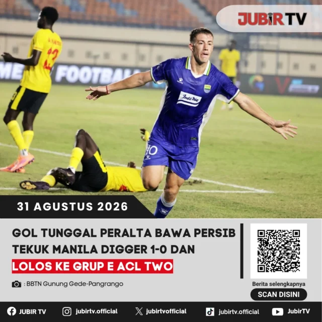 ⚽ Gol tunggal Peralta bawa Persib tekuk Manila Digger 1-0 dan lolos ke Grup E ACL Two!

Persib Bandung memastikan tiket ke fase grup ACL Two 2026/2027 setelah mengalahkan Manila Digger dengan skor 1-0.

Gol kemenangan Maung Bandung dicetak Peralta, yang menjadi penentu Persib melangkah ke Grup E kompetisi Asia.

Bagaimana jalannya pertandingan?

📌 𝐈𝐧𝐟𝐨 𝐥𝐞𝐧𝐠𝐤𝐚𝐩𝐧𝐲𝐚 𝐜𝐞𝐤 𝐝𝐢 𝐬𝐭𝐨𝐫𝐲 & 𝐬𝐨𝐫𝐨𝐭𝐚𝐧

#jubirtv #jubirtvnewscom #persib #persibbandung #maungbandung #maniladigger #acltwo #acl2 #peralta #sepakbolaindonesia #beritapersib