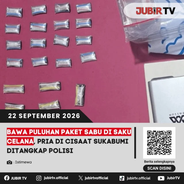 🚨 Bawa 25 Paket Sabu di Saku Celana, Pria di Cisaat Ditangkap Polisi

Seorang pria berinisial RBC (29) diamankan Polres Sukabumi Kota saat berada di sebuah bengkel di Desa Sukasari, Kecamatan Cisaat. Polisi menemukan 25 paket sabu dengan total berat 10,15 gram di saku celananya.

Penggeledahan kemudian dikembangkan ke rumah kontrakannya di Kota Sukabumi dan kembali ditemukan dua paket sedang sabu. Polisi masih mendalami asal-usul barang tersebut.

Bagaimana kronologi penangkapannya?

📌 𝐈𝐧𝐟𝐨 𝐥𝐞𝐧𝐠𝐤𝐚𝐩𝐧𝐲𝐚 𝐜𝐞𝐤 𝐝𝐢 𝐬𝐭𝐨𝐫𝐲 & 𝐬𝐨𝐫𝐨𝐭𝐚𝐧

#jubirtv #jubirtvnewscom #sukabumi #cisaat #narkoba #sabu #polisi #polressukabumikota #beritasukabumi