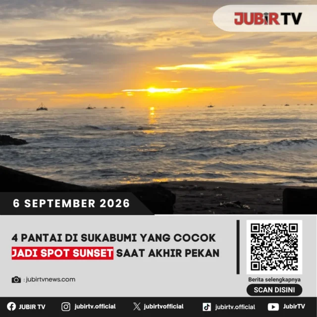 🌅 4 Pantai di Sukabumi yang Cocok Jadi Spot Sunset Akhir Pekan

Bingung cari tempat menikmati sunset di akhir pekan? Sukabumi punya sejumlah pantai dengan panorama matahari terbenam yang menarik untuk dikunjungi.

Mulai dari pesisir selatan hingga pantai dengan suasana yang lebih tenang, ada 4 spot sunset yang bisa masuk daftar liburan kamu.

📌 𝐈𝐧𝐟𝐨 𝐥𝐞𝐧𝐠𝐤𝐚𝐩𝐧𝐲𝐚 𝐜𝐞𝐤 𝐝𝐢 𝐬𝐭𝐨𝐫𝐲 & 𝐬𝐨𝐫𝐨𝐭𝐚𝐧

#jubirtv #jubirtvnewscom #sukabumi #wisatasukabumi #pantaisukabumi #sunset #wisatapantai #liburan #akhirpekan #jabar