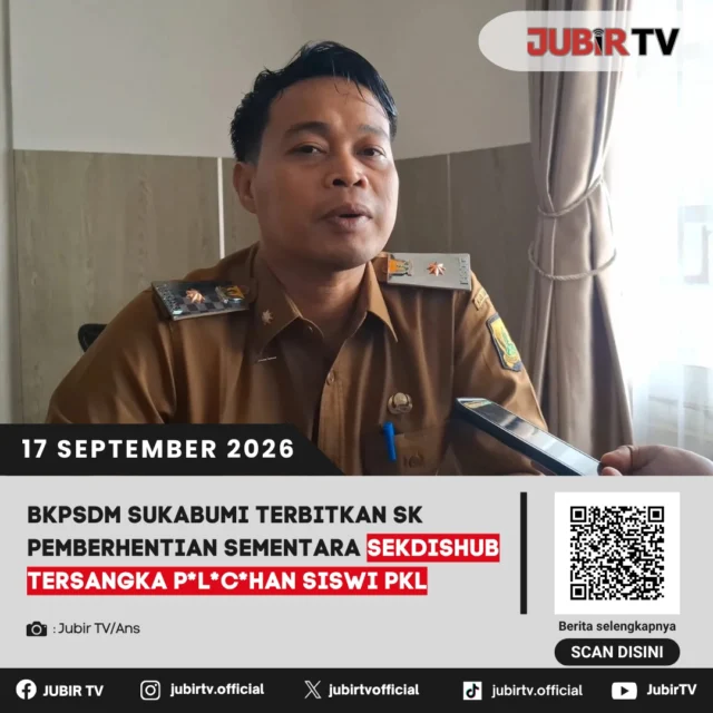 🚨 Sekdishub Sukabumi Diberhentikan Sementara, SK Resmi Diterbitkan BKPSDM

BKPSDM Kabupaten Sukabumi menerbitkan SK pemberhentian sementara TIP dari status PNS setelah ditetapkan sebagai tersangka dan ditahan dalam kasus dugaan pelecehan terhadap tiga siswi PKL.

Pemberhentian ini bukan berarti pemecatan permanen. Selama proses hukum berjalan, TIP masih menerima 50 persen hak kepegawaiannya.

Bagaimana status jabatan dan proses hukumnya?

📌 𝐈𝐧𝐟𝐨 𝐥𝐞𝐧𝐠𝐤𝐚𝐩𝐧𝐲𝐚 𝐜𝐞𝐤 𝐝𝐢 𝐬𝐭𝐨𝐫𝐲 & 𝐬𝐨𝐫𝐨𝐭𝐚𝐧

#jubirtv #jubirtvnewscom #sukabumi #bkpsdm #dishubsukabumi #sekdishub #siswipkl #dugaanpelecehan #asn #beritasukabumi