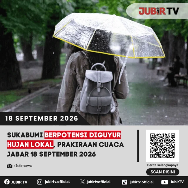 🌦️ Sukabumi Berpotensi Diguyur Hujan Lokal, Cek Prakiraan Cuaca Jabar 18 September

BMKG memprakirakan sejumlah wilayah Jawa Barat, termasuk Sukabumi, berpotensi diguyur hujan ringan secara lokal mulai siang hingga malam hari. Pagi hari, Sukabumi diprediksi cerah berawan hingga berawan.

Wilayah mana saja yang berpotensi hujan?

📌 𝐈𝐧𝐟𝐨 𝐥𝐞𝐧𝐠𝐤𝐚𝐩𝐧𝐲𝐚 𝐜𝐞𝐤 𝐝𝐢 𝐬𝐭𝐨𝐫𝐲 & 𝐬𝐨𝐫𝐨𝐭𝐚𝐧

#jubirtv #jubirtvnewscom #prakiraancuaca #cuacajabar #sukabumi #bmkg #hujanlokal #infocuaca #cuacasukabumi