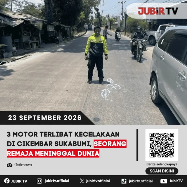 🚨 3 Motor Terlibat Kecelakaan di Cikembar Sukabumi, Seorang Remaja Meninggal

Kecelakaan yang melibatkan tiga sepeda motor terjadi di wilayah Cikembar, Kabupaten Sukabumi. Dalam insiden tersebut, seorang remaja meninggal dunia.

Peristiwa ini menjadi perhatian di tengah tingginya risiko kecelakaan lalu lintas di jalur Sukabumi.

Bagaimana kronologi kecelakaan tersebut?

📌 𝐈𝐧𝐟𝐨 𝐥𝐞𝐧𝐠𝐤𝐚𝐩𝐧𝐲𝐚 𝐜𝐞𝐤 𝐝𝐢 𝐬𝐭𝐨𝐫𝐲 & 𝐬𝐨𝐫𝐨𝐭𝐚𝐧

#jubirtv #jubirtvnewscom #kecelakaan #cikembar #sukabumi #kecelakaanlalulintas #lakalantas #sukabumiupdate #beritasukabumi