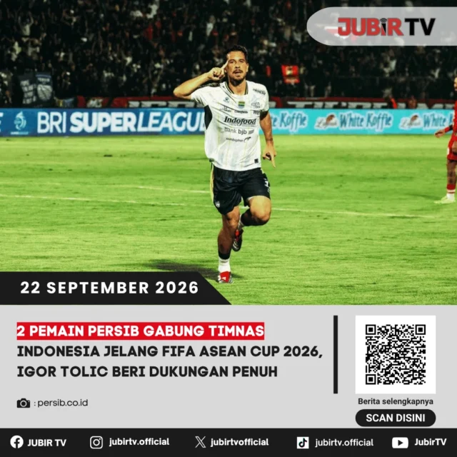 ⚽ 2 Pemain Persib Gabung Timnas Indonesia, Igor Tolic Beri Dukungan

Thom Haye dan Ragnar Oratmangoen mendapat panggilan memperkuat Timnas Indonesia di FIFA ASEAN Cup 2026. Keduanya langsung bergabung ke Jakarta setelah membela Persib menghadapi Persijap Jepara.

Pelatih Persib Igor Tolic mendukung pemanggilan tersebut dan berharap keduanya bisa memberikan kontribusi maksimal bersama Timnas Indonesia.

Seperti apa dukungan Igor Tolic untuk dua pemainnya?

📌 𝐈𝐧𝐟𝐨 𝐥𝐞𝐧𝐠𝐤𝐚𝐩𝐧𝐲𝐚 𝐜𝐞𝐤 𝐝𝐢 𝐬𝐭𝐨𝐫𝐲 & 𝐬𝐨𝐫𝐨𝐭𝐚𝐧

#jubirtv #jubirtvnewscom #persib #persibbandung #timnasindonesia #thomhaye #ragnaroratmangoen #fifaaseancup2026 #sepakbolaindonesia