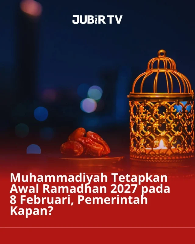 Kapan puasa Ramadhan 2027 dimulai? 🌙

PP Muhammadiyah telah menetapkan awal Ramadhan 1448 H melalui Kalender Hijriah Global Tunggal (KHGT). Berdasarkan penetapan tersebut, 1 Ramadhan jatuh pada 8 Februari 2027.

Namun, penetapan awal Ramadhan oleh pemerintah masih menunggu hasil sidang isbat.

Geser untuk melihat jadwal lengkap Ramadhan 1448 H versi Muhammadiyah. 👉

#jubirtv #jubirtvnewscom #ramadhan2027 #ramadhan1448h #muhammadiyah
