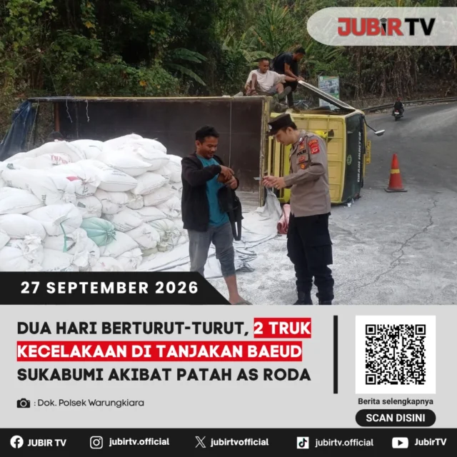 🚛 Dua Hari Berturut-turut, 2 Truk Kecelakaan di Tanjakan Baeud Sukabumi

Dua kecelakaan truk terjadi dua hari berturut-turut di Tanjakan Baeud, Sukabumi. Keduanya diduga mengalami kecelakaan akibat patah as roda.

Kondisi ini kembali menjadi perhatian bagi pengguna jalan yang melintas di kawasan tersebut.

Bagaimana kronologi dua kecelakaan tersebut?

📌 𝐈𝐧𝐟𝐨 𝐥𝐞𝐧𝐠𝐤𝐚𝐩𝐧𝐲𝐚 𝐜𝐞𝐤 𝐝𝐢 𝐬𝐭𝐨𝐫𝐲 & 𝐬𝐨𝐫𝐨𝐭𝐚𝐧

#jubirtv #jubirtvnewscom #sukabumi #tanjakanbaeud #kecelakaan #truk #lakalantas #kecelakaanlalulintas #beritasukabumi