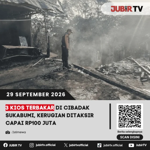 🔥 3 Kios Terbakar di Cibadak Sukabumi, Kerugian Capai Rp100 Juta

Tiga kios di Kampung Leuweung Datar, Desa Sukasirna, Cibadak, terbakar pada Senin (28/9) sekitar pukul 05.00 WIB. Api berhasil dipadamkan sekitar pukul 07.15 WIB setelah petugas mengerahkan tiga unit armada bersama warga.

Tidak ada korban jiwa maupun luka dalam kejadian tersebut. Apa penyebab kebakaran dan bagaimana proses pemadamannya?

📌 𝐈𝐧𝐟𝐨 𝐥𝐞𝐧𝐠𝐤𝐚𝐩𝐧𝐲𝐚 𝐜𝐞𝐤 𝐝𝐢 𝐬𝐭𝐨𝐫𝐲 & 𝐬𝐨𝐫𝐨𝐭𝐚𝐧

#jubirtv #jubirtvnewscom #cibadak #sukabumi #kebakaran #kios #damkar #beritasukabumi #infokejadian