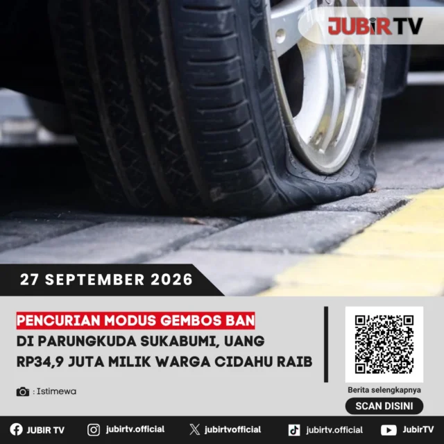 🚨 Modus Gembos Ban, Uang Rp34,9 Juta Milik Warga Cidahu Sukabumi Raib

Warga Cidahu menjadi korban pencurian di Parungkuda, Sukabumi, setelah diberi tahu ban mobilnya kempes. Saat korban berhenti untuk mengganti ban, dua orang diduga mengambil tas berisi uang tunai dan sejumlah barang penting dari dalam mobil.

Polisi kini masih menyelidiki kasus tersebut dan memburu pelaku. Bagaimana modusnya hingga uang puluhan juta itu raib?

📌 𝐈𝐧𝐟𝐨 𝐥𝐞𝐧𝐠𝐤𝐚𝐩𝐧𝐲𝐚 𝐜𝐞𝐤 𝐝𝐢 𝐬𝐭𝐨𝐫𝐲 & 𝐬𝐨𝐫𝐨𝐭𝐚𝐧

#jubirtv #jubirtvnewscom #parungkuda #sukabumi #cidahu #pencurian #gembosban #kriminal #beritasukabumi