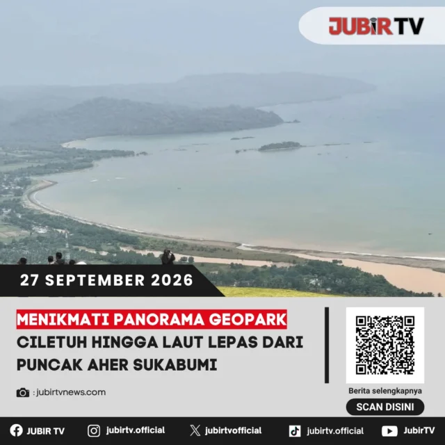 🌄 Menikmati Panorama Geopark Ciletuh hingga Laut Lepas dari Puncak Aher Sukabumi

Berada di kawasan Ciemas, Kabupaten Sukabumi, Puncak Aher menawarkan panorama bentang alam Geopark Ciletuh hingga hamparan laut lepas. Pengunjung juga bisa menikmati suasana sejuk dan momen matahari terbenam dari ketinggian.

Seperti apa pesona Puncak Aher yang bisa jadi pilihan menikmati keindahan Ciletuh?

📌 𝐈𝐧𝐟𝐨 𝐥𝐞𝐧𝐠𝐤𝐚𝐩𝐧𝐲𝐚 𝐜𝐞𝐤 𝐝𝐢 𝐬𝐭𝐨𝐫𝐲 & 𝐬𝐨𝐫𝐨𝐭𝐚𝐧

#jubirtv #jubirtvnewscom #puncakaher #geoparkciletuh #ciemas #sukabumi #wisatasukabumi #wisatajabar #wisataalam