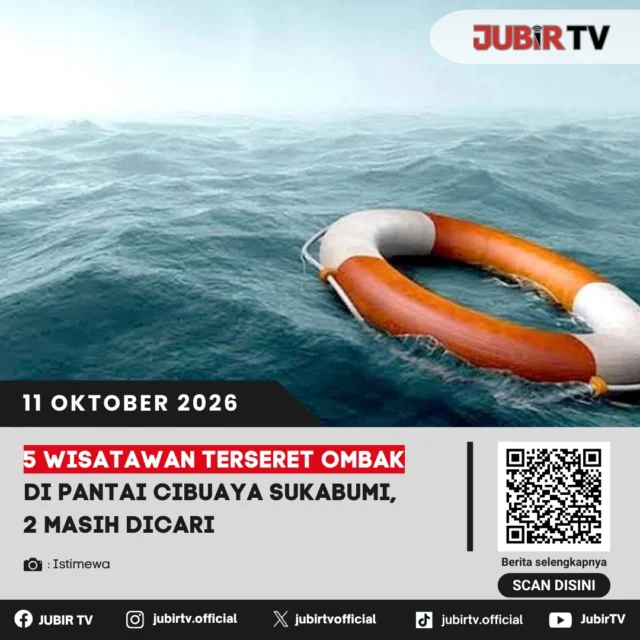 🌊 5 Wisatawan Terseret Ombak di Pantai Cibuaya Sukabumi, 2 Masih Dicari

Lima wisatawan terseret ombak saat berenang di Pantai Cibuaya, Ciracap, Sukabumi, Sabtu (10/10) sore. Tiga orang berhasil diselamatkan, sementara dua lainnya masih dalam pencarian tim SAR gabungan.

Petugas mengingatkan wisatawan untuk mewaspadai gelombang tinggi dan tidak memaksakan berenang saat kondisi laut berbahaya.

Bagaimana proses pencarian kedua korban?

📌 𝐈𝐧𝐟𝐨 𝐥𝐞𝐧𝐠𝐤𝐚𝐩𝐧𝐲𝐚 𝐜𝐞𝐤 𝐝𝐢 𝐬𝐭𝐨𝐫𝐲 & 𝐬𝐨𝐫𝐨𝐭𝐚𝐧

#jubirtv #jubirtvnewscom #sukabumi #pantaicibuaya #ciracap #wisatawan #ombakbesar #timSAR #kecelakalaut