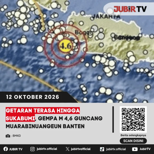 🌏 Gempa M4,6 Guncang Muarabinuangeun Banten, Getaran Terasa hingga Sukabumi

Gempa bumi bermagnitudo 4,6 mengguncang wilayah Muarabinuangeun, Banten. Getarannya dilaporkan terasa hingga sejumlah wilayah di Sukabumi.

Masyarakat diimbau tetap tenang dan tidak mudah percaya pada informasi yang belum terverifikasi. Pastikan mengikuti perkembangan informasi gempa melalui kanal resmi BMKG.

Bagaimana detail lokasi dan dampak guncangannya? 

📌 𝐈𝐧𝐟𝐨 𝐥𝐞𝐧𝐠𝐤𝐚𝐩𝐧𝐲𝐚 𝐜𝐞𝐤 𝐝𝐢 𝐬𝐭𝐨𝐫𝐲 & 𝐬𝐨𝐫𝐨𝐭𝐚𝐧

#jubirtv #jubirtvnewscom #gempabanten #gempamuarabinuangeun #gempasukabumi #bmkg #infogempa #bencanaalam